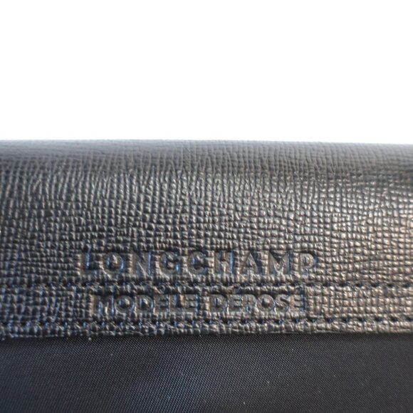 Authentic Womens Longchamp Paris Black Modele Depose Neo Crossbody Tote Handbag - Picture 7 of 16